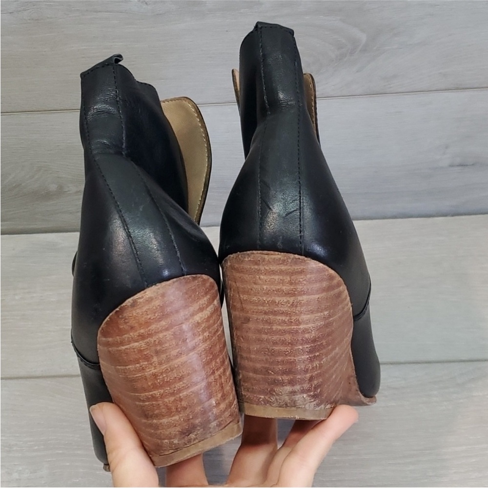 Black Leather Ankle Boots - Picture 5 of 11